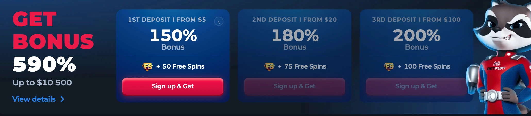 BetFury Canada welcome bonus and promotions